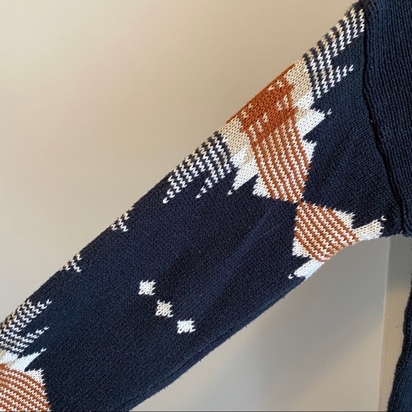 Esmara Fall Boho Navy Blue Sweater Dress - Picture 8 of 8